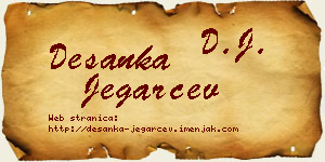 Desanka Jegarčev vizit kartica